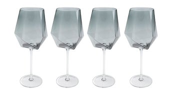 Zestaw czterech kieliszków do wina szary 660 ml – obraz-1