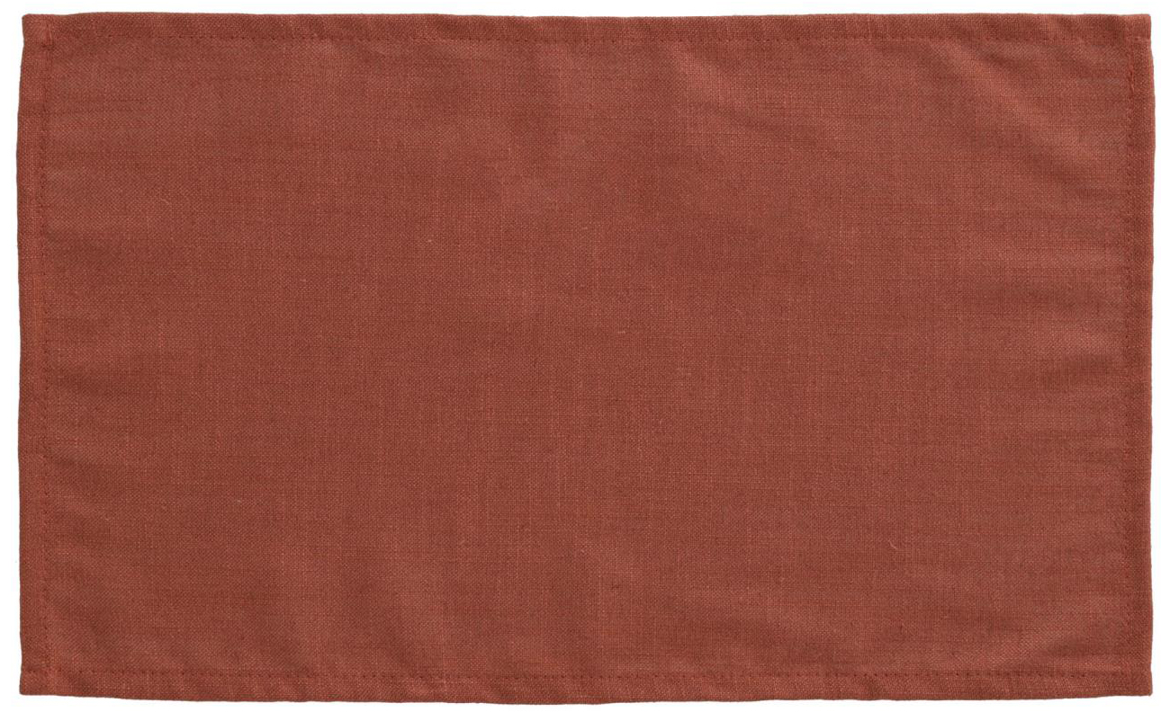 Zestaw czterech podkładek na stół brązowe 50x30 cm – obraz-1