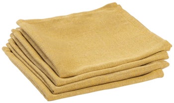 Serwetki materiałowe 4-set żółte 40x40 cm – obraz-1