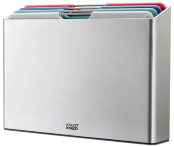 Zestaw desek do krojenia srebrny 36x26 cm – obraz-1