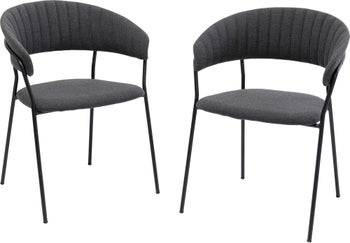 Silla rep Belle antracita (2/Set) – Imagen-1.