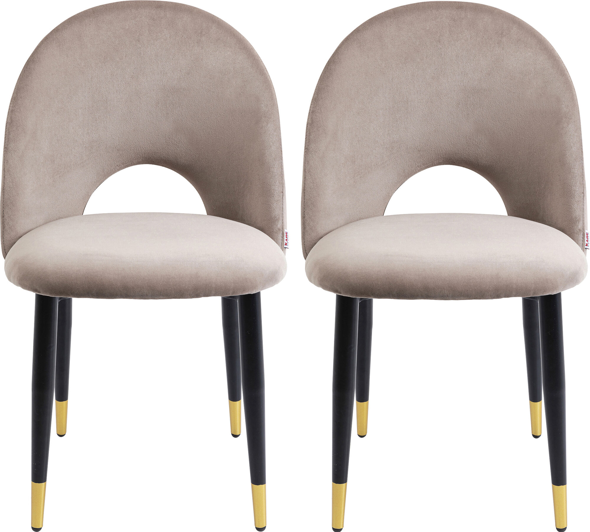 Kėdė Iris Velvet Taupe (2/Set) – paveikslėlis-1.