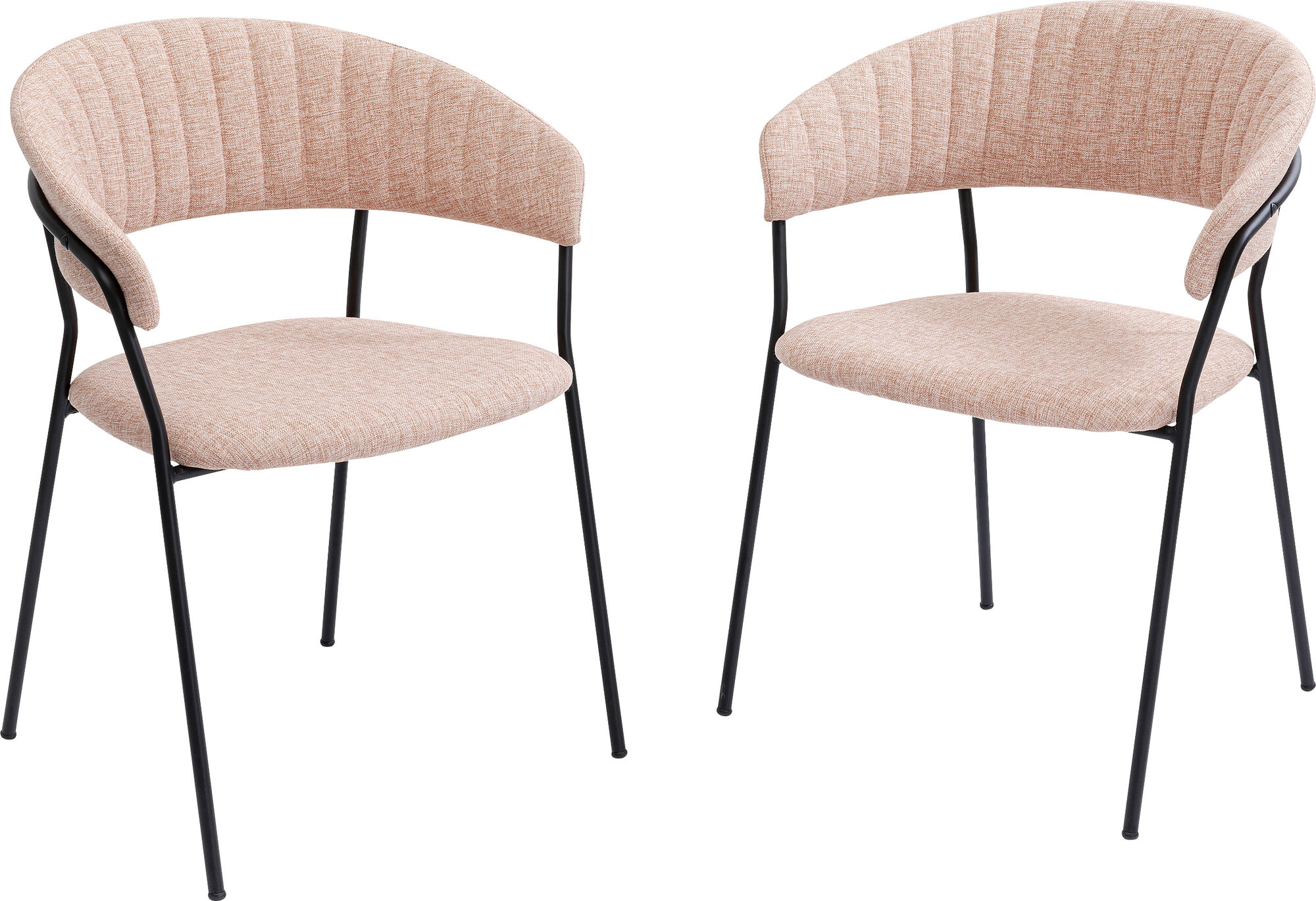 Belle stole m/armlæn, rose – billede-1.