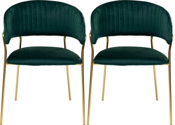 Stolica s rukonaslonom Belle Velvet Green – slika-1.