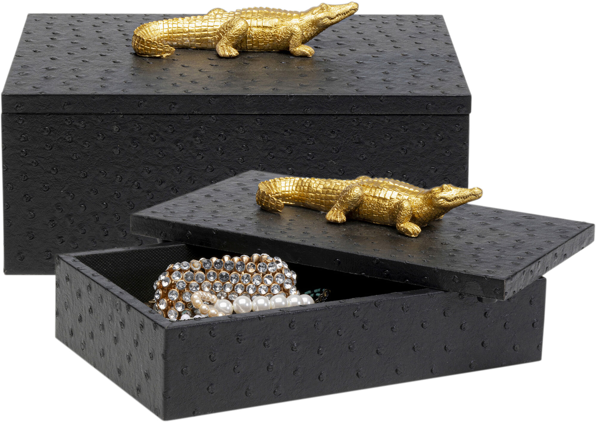 Kutija Crocodile crna ( 2/Set) – slika-1.