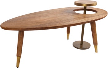 Zestaw stolików kawowych z drewna mango ze złotymi akcentami – grafika-1.