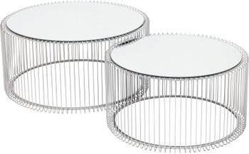 Mesa centro Wire plata (2/Set) – Imagen-1.