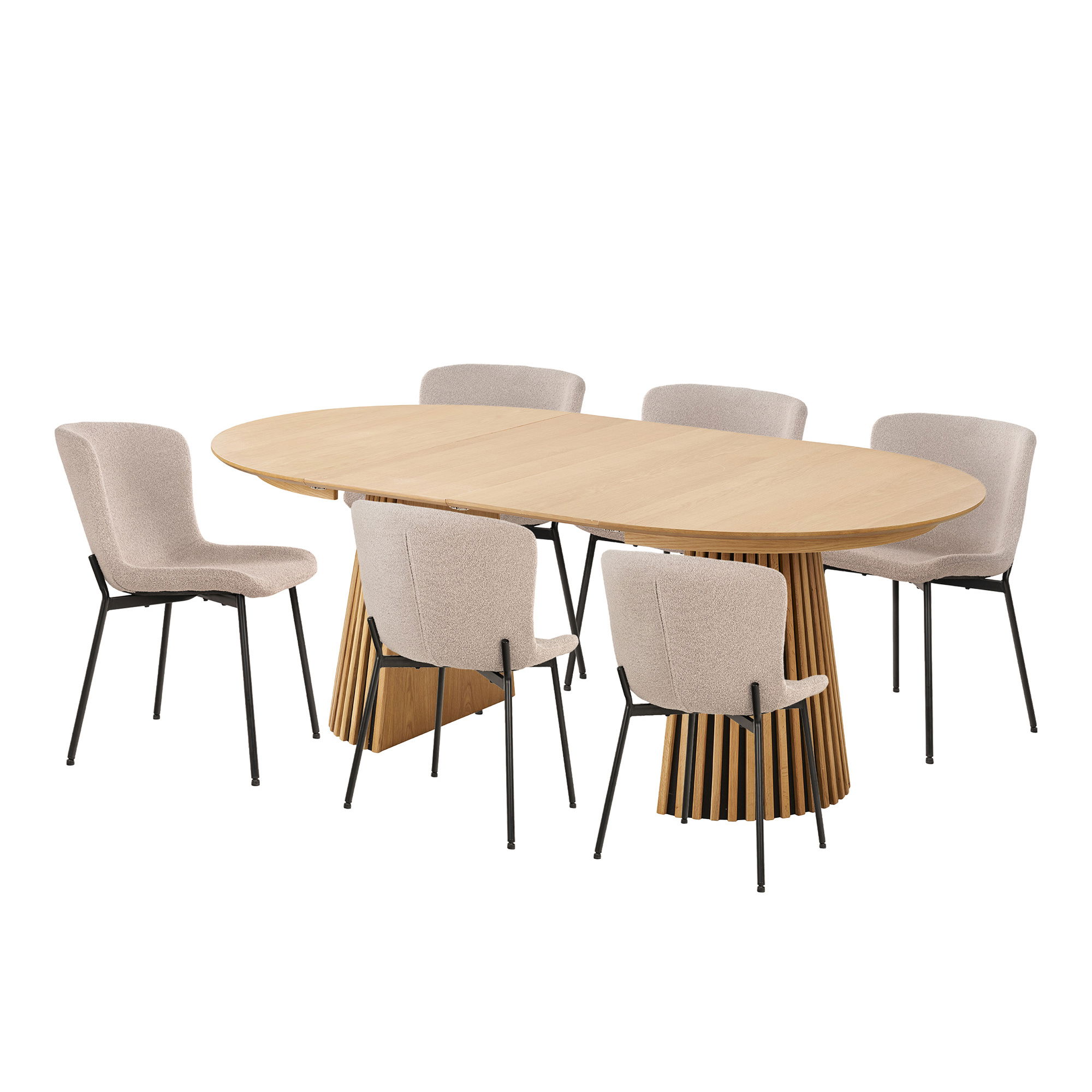 Zestaw jadalniany Osaka i Maceda stół i 6 krzeseł – grafika-1.