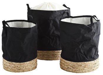 Zestaw koszyków Cheekyd (3-set) czarny – obraz-1