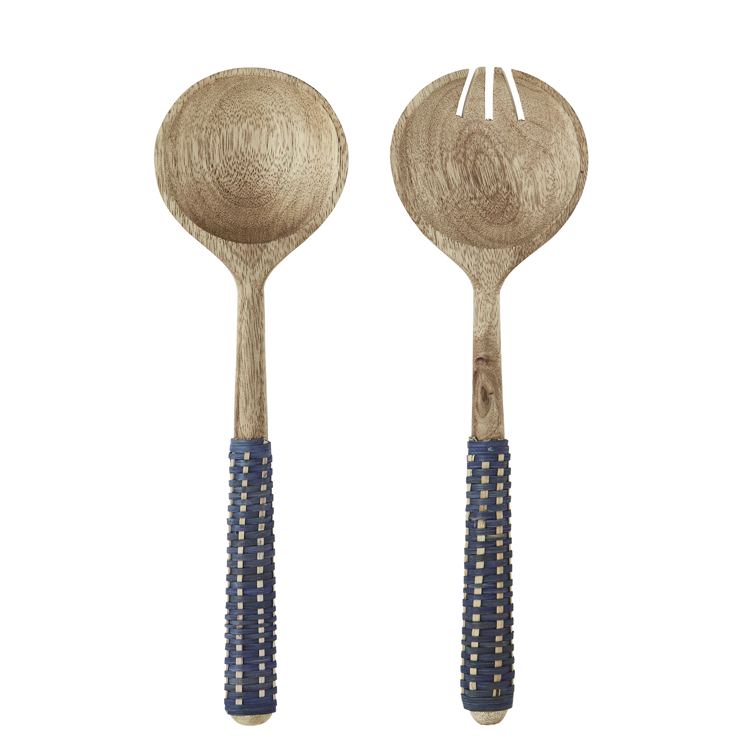 Zestaw łyżek do sałatek Savora drewno mango naturalne 27 cm – grafika-1.