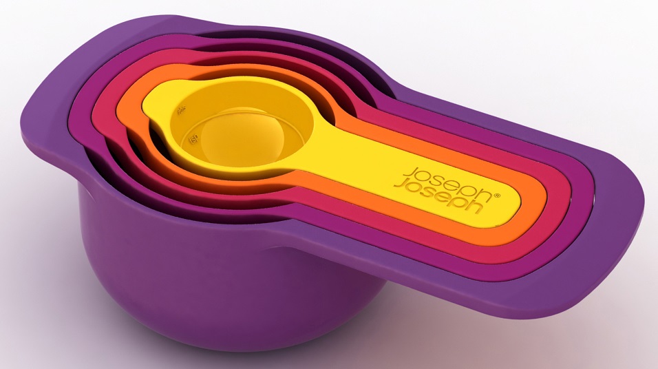 Zestaw miarek kuchennych kolorowe – obraz-1