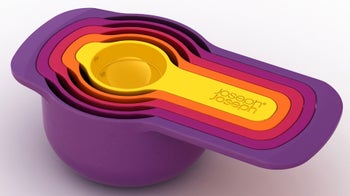 Zestaw miarek kuchennych kolorowe – obraz-1