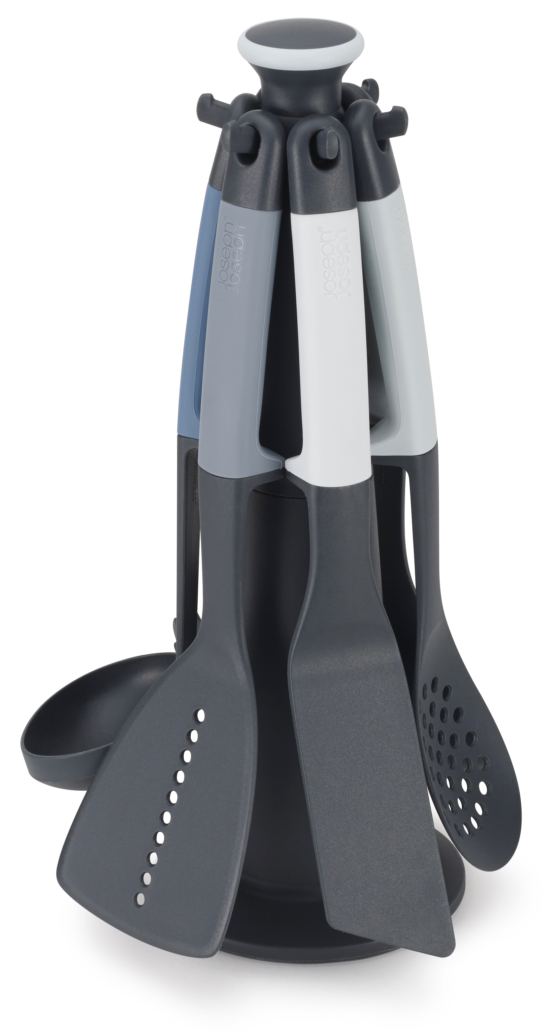 Zestaw narzędzi kuchennych z karuzelą niebieski  – obraz-1