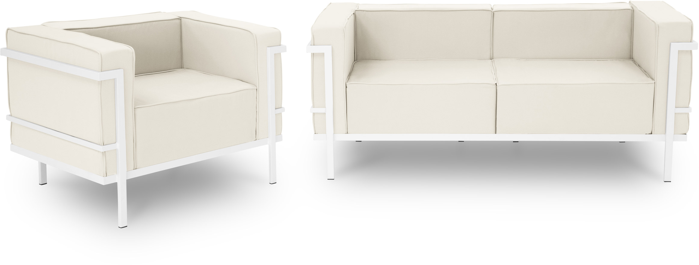 Zestaw ogrodowy 3-osobowy fotel i sofa – obraz-1