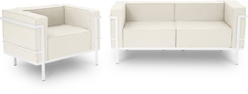 Zestaw ogrodowy 3-osobowy fotel i sofa – obraz-1