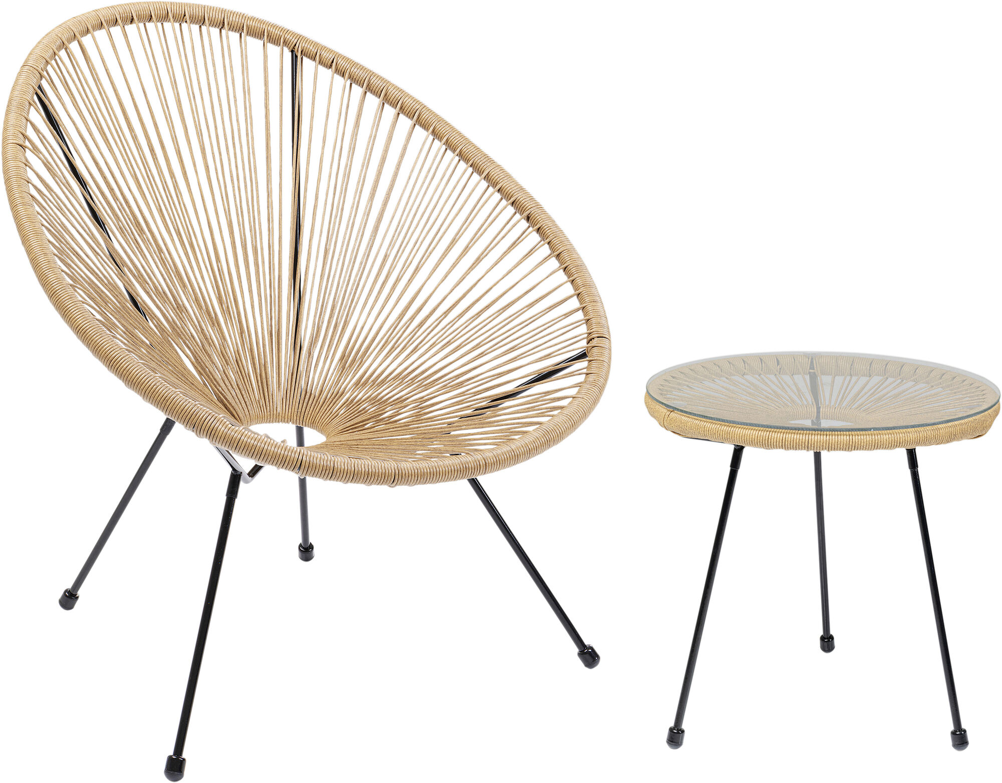 Set fotelja i tabure Acapulco Nature (2/dela) – slika-1.