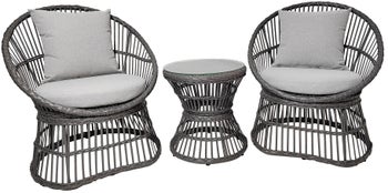 Zestaw ogrodowy z rattanu dwa fotele i stolik szary – grafika-1.