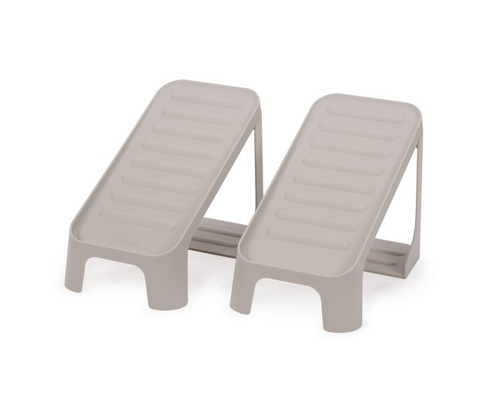 Zestaw organizerów na buty 2el. Shoe-in szary – grafika-1.