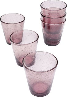 Pahare set Bubble Mauve (6 piese) – imagine-1.