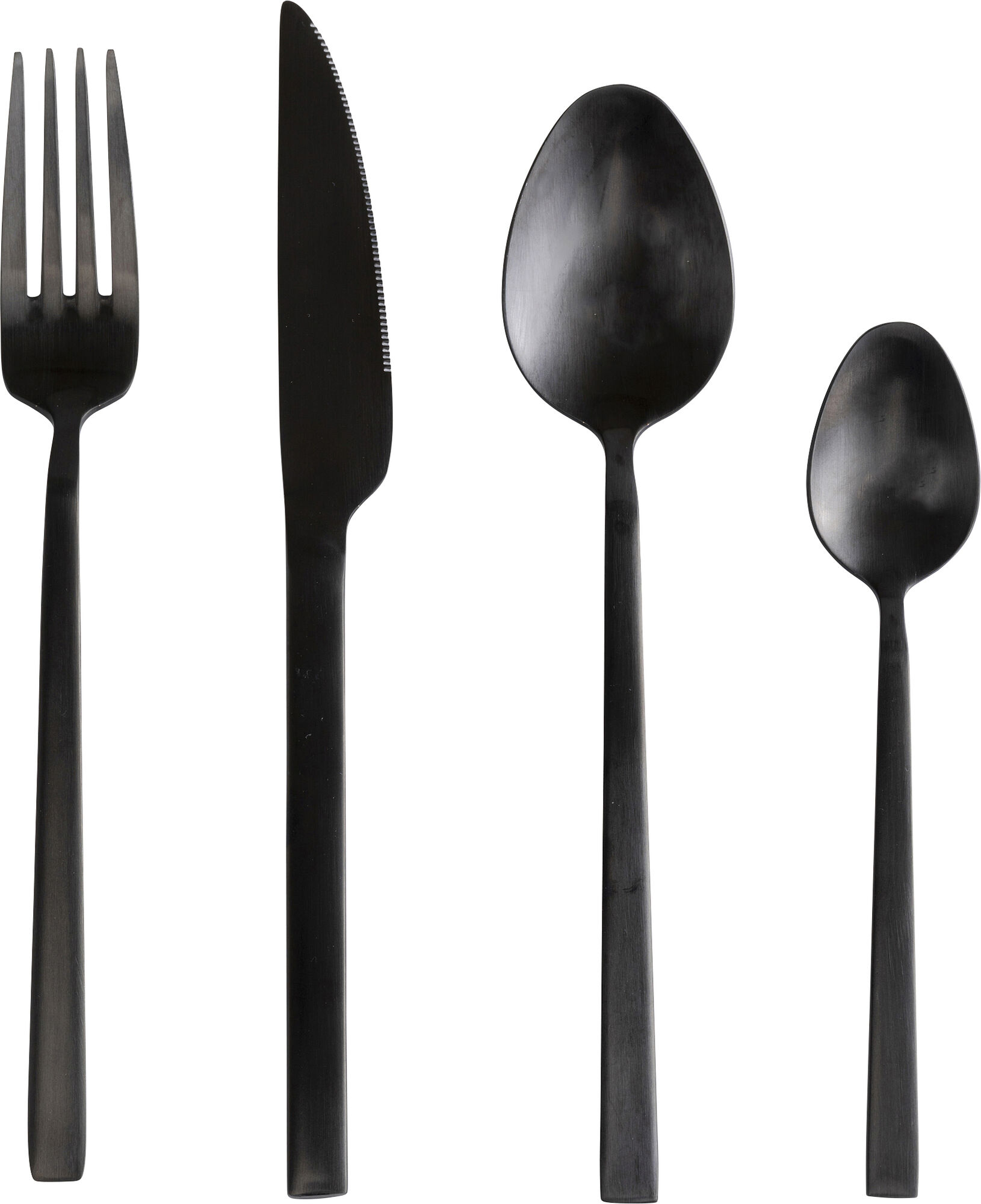 Gloria bestiksæt, 16 dele, mat sort – billede-1.