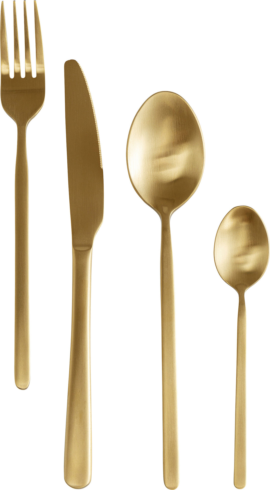 Cubiertos Gloria Matt oro (16 piezas) – Imagen-1.