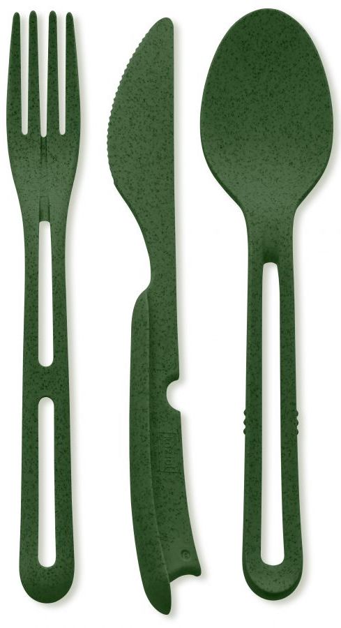 Zestaw sztućców Klikk (3-set) leśna zieleń – obraz-1