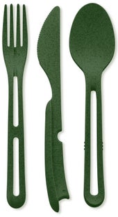 Zestaw sztućców Klikk (3-set) leśna zieleń – obraz-1