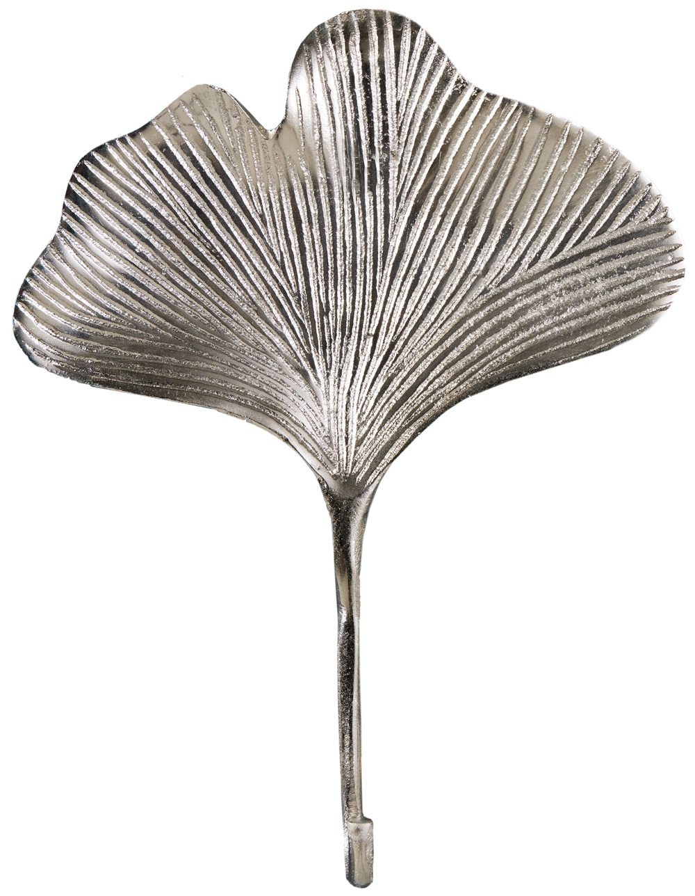Srebrne wieszaki liścia metalowo-aluminiowe do nowoczesnych wnętrz – grafika-1.