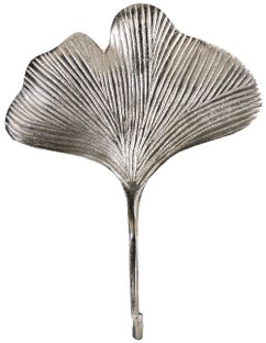 Srebrne wieszaki liścia metalowo-aluminiowe do nowoczesnych wnętrz – grafika-1.