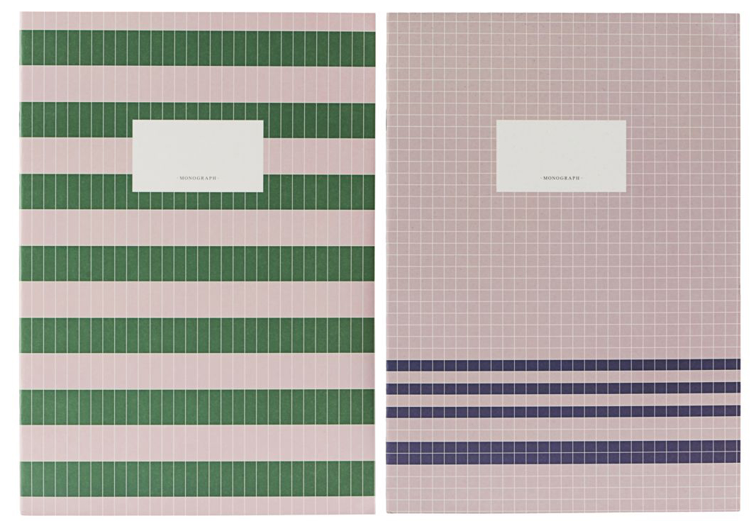 Zeszyty A4 zielony różowy (2-set) – obraz-1
