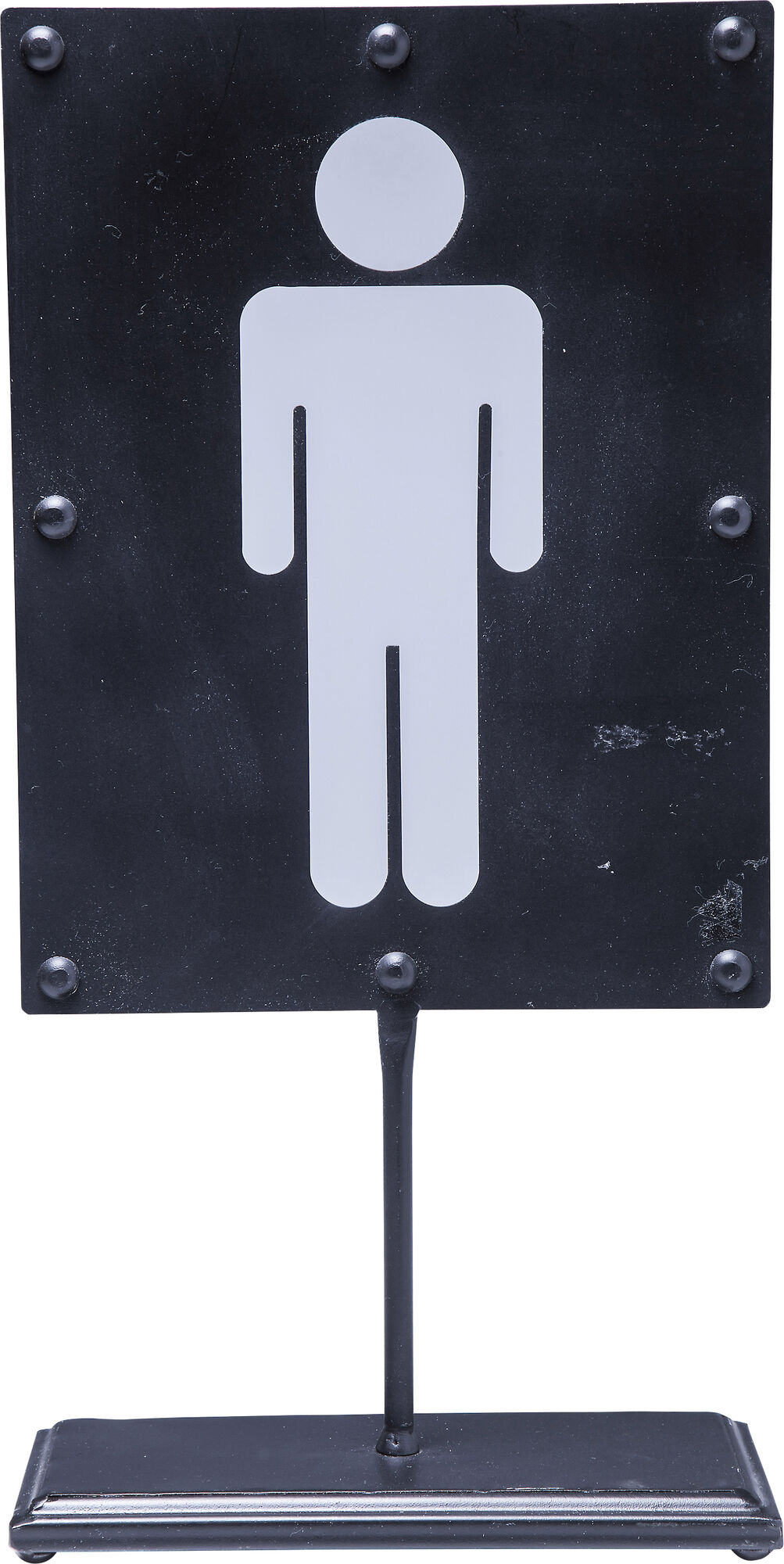 Znak dekoracyjny metalowy czarny 20x10 cm – obraz-1