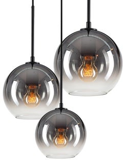 Żyrandol Eleganza transparentno-srebrny – obraz-1