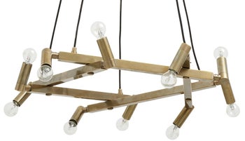 Lampa wisząca 10-punktowa Ø75x105 cm mosiężna – obraz-1